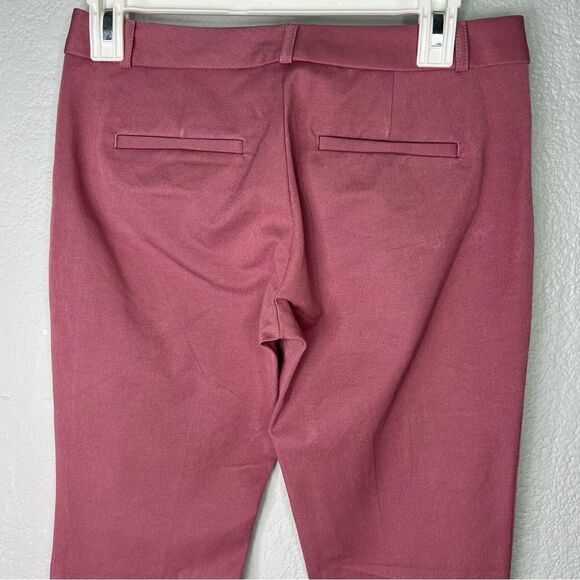New! Banana Republic Sloah Two-Way Stretch Ankle Crop Mid-Rise Pink Pants Sz 0 - Picture 6 of 11